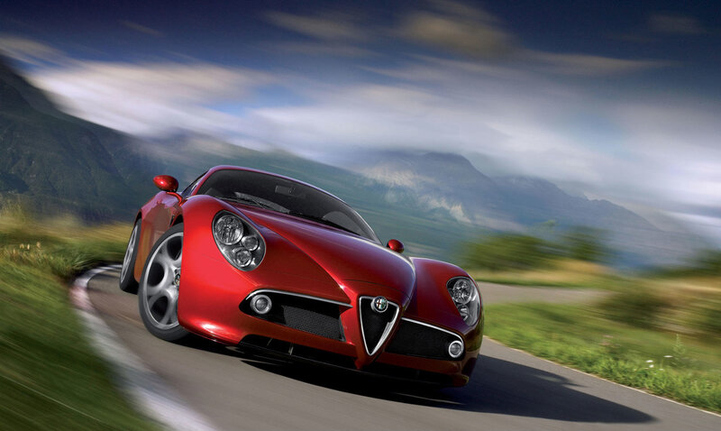 Red Sports Car — Dynamic