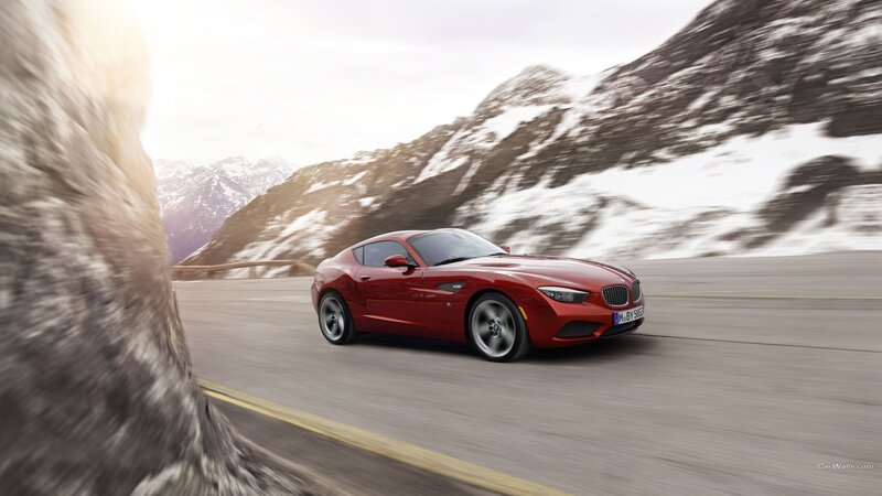 Red Sports Car — Dynamic, Winter