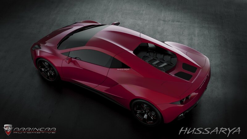 Red sports car from Arrinera