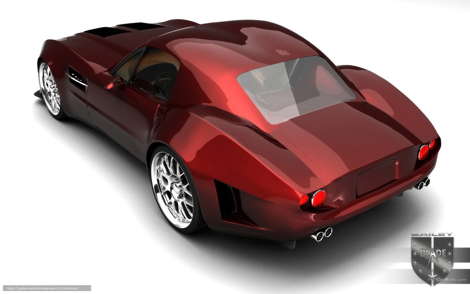 red sports car from rear