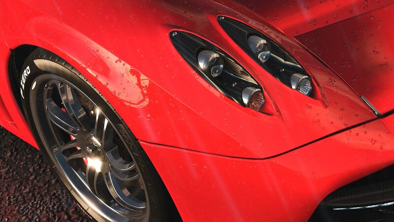 Red Sports Car Front — Dramatic, 3d Render