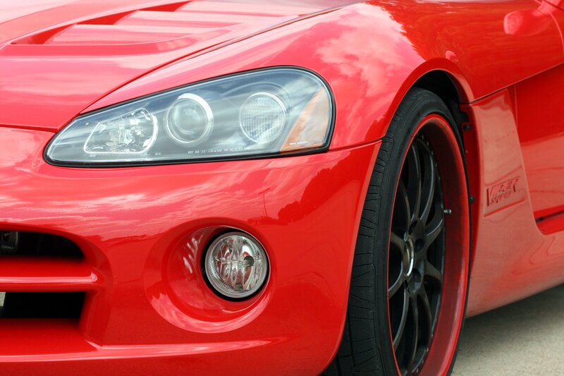 Red Sports Car Front — Dynamic