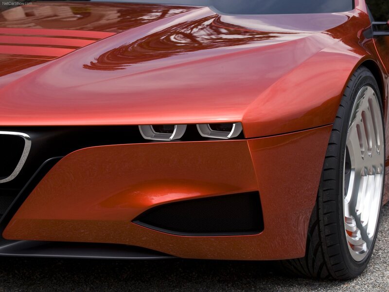red sports car front view