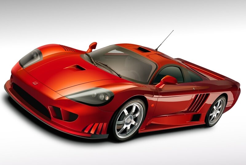 red sports car illustration