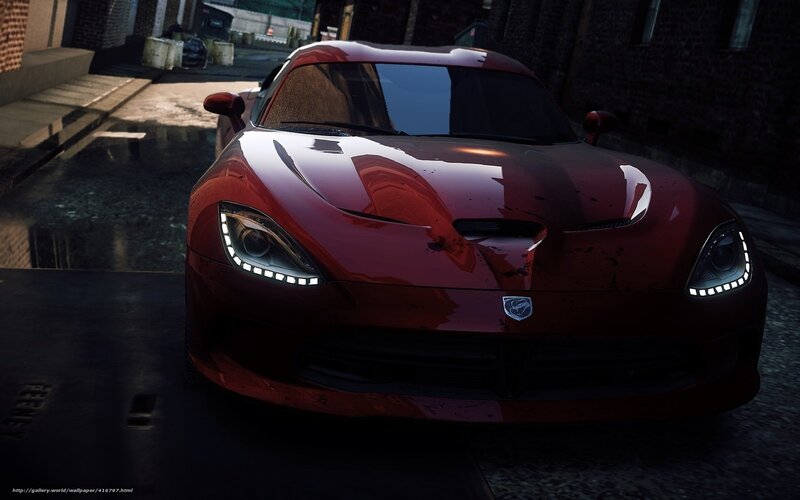 Red sports car in alley