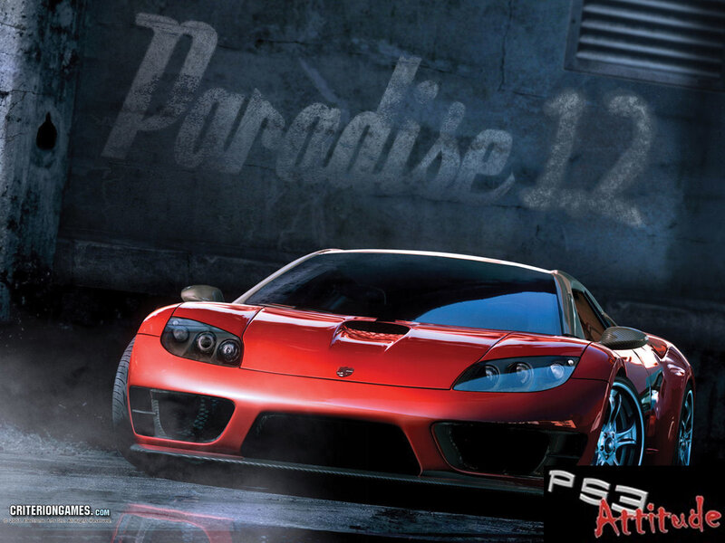 Red sports car in garage