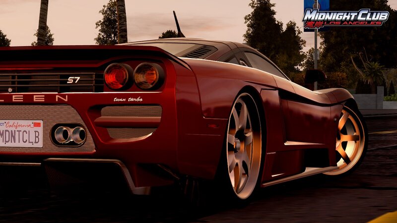 Red sports car in Midnight Club
