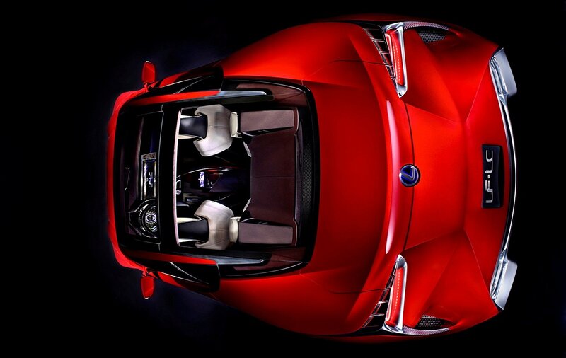 Red Sports Car Interior — Dramatic
