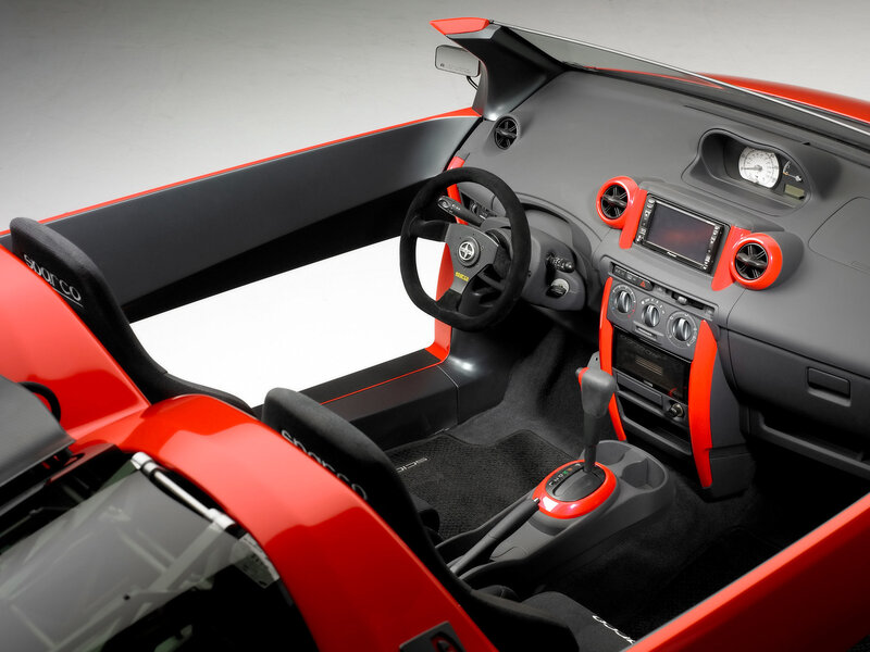 Red Sports Car Interior — Modern, Photograph