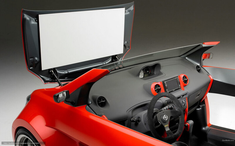 Red Sports Car Interior — Neutral