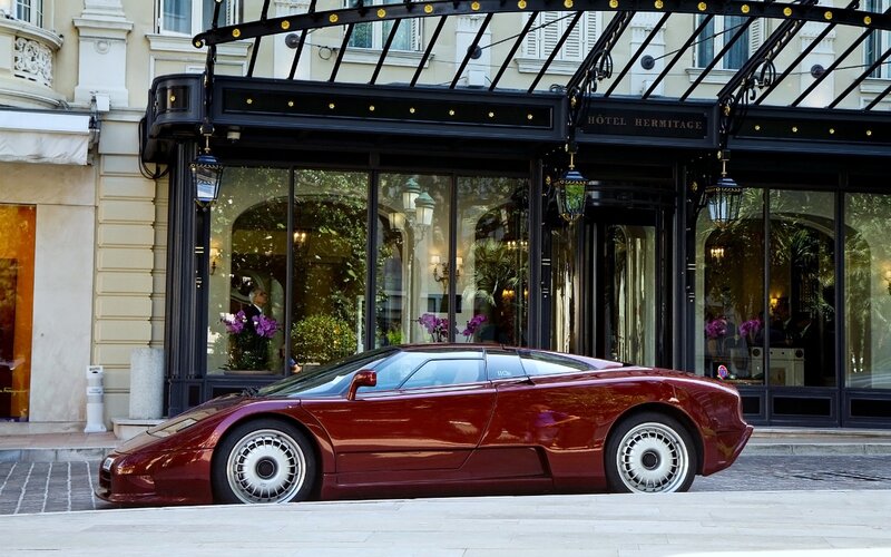 Red Sports Car — Maroon