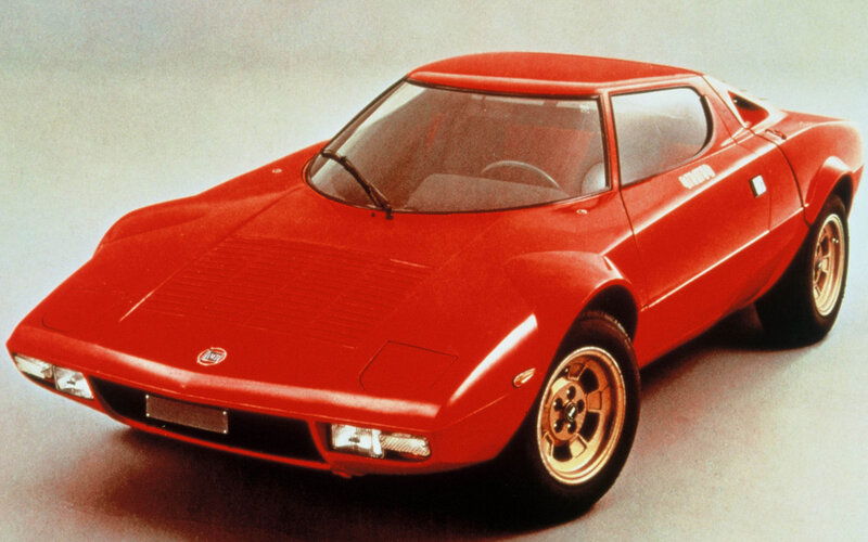 Red sports car model