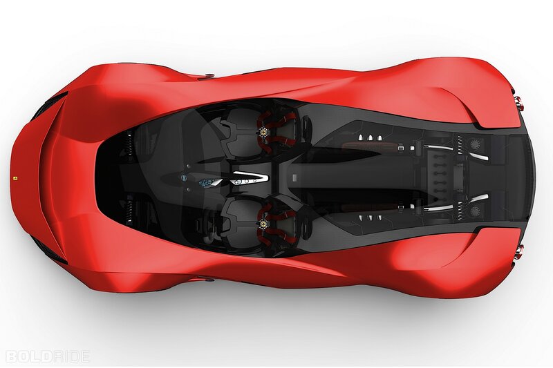 Red Sports Car — Modern, 3d Render, Interior
