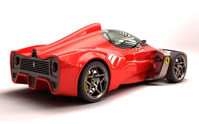 Red Sports Car — Modern, 3d Render, Wheel