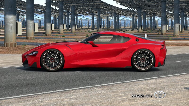 Red Sports Car — Modern, Afternoon, 3d Render, Road