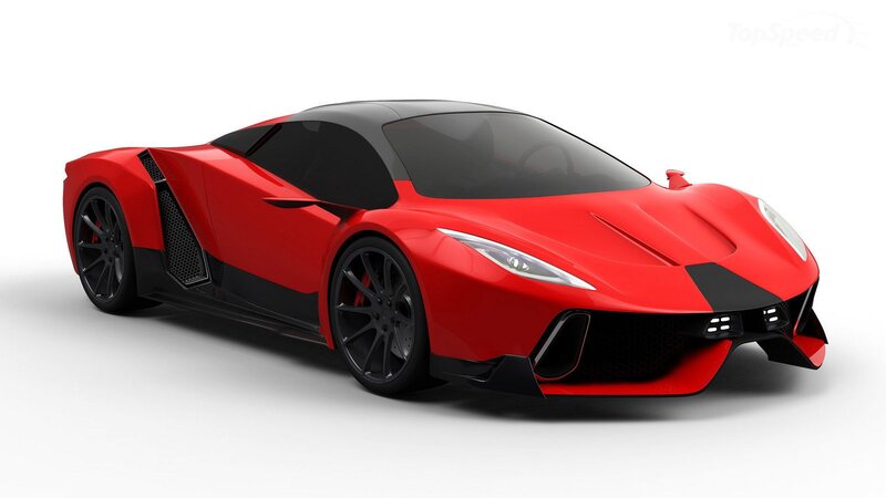 Red Sports Car — Neutral, 3d Render, Black Wheels