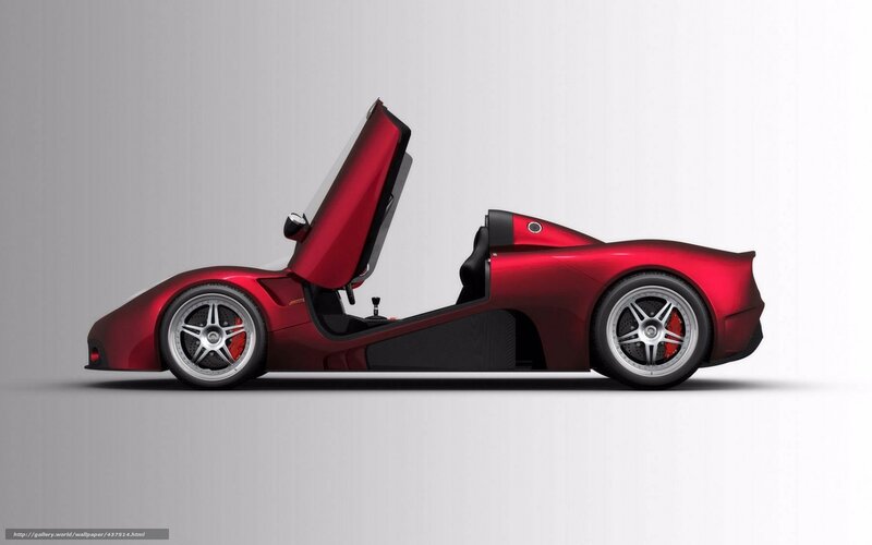 Red Sports Car — Neutral, 3d Render, Car Door, Wheel