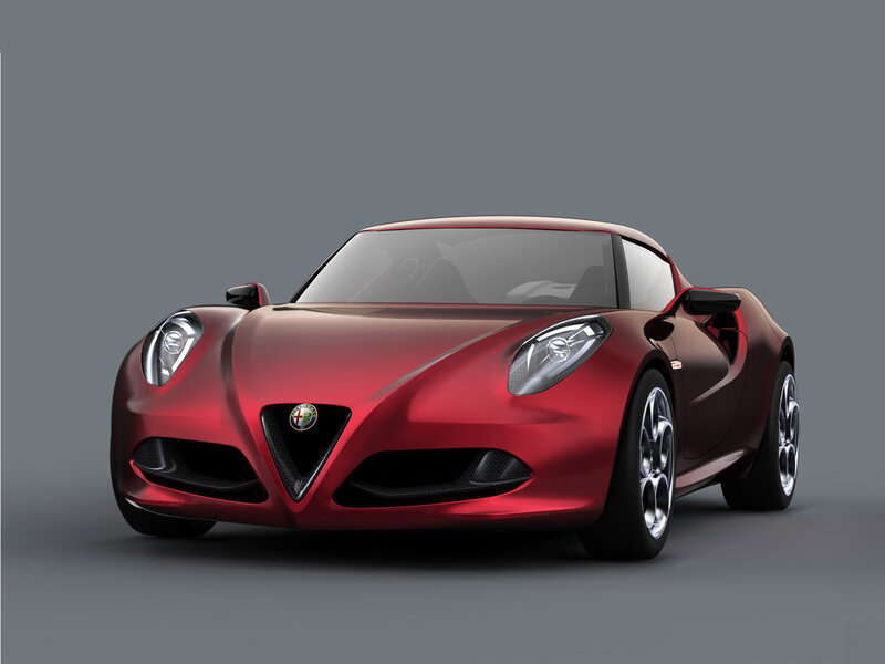 Red Sports Car — Neutral, 3d Render, Headlights
