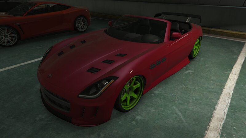 Red Sports Car — Neutral, 3d Render, Parking Garage