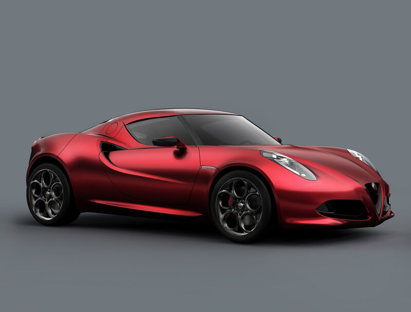 Red Sports Car — Neutral, 3d Render, Wheel, Headlight