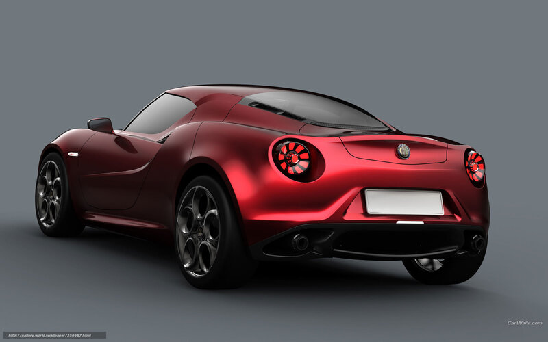 Red Sports Car — Neutral, 3d Render, Wheel, Taillight