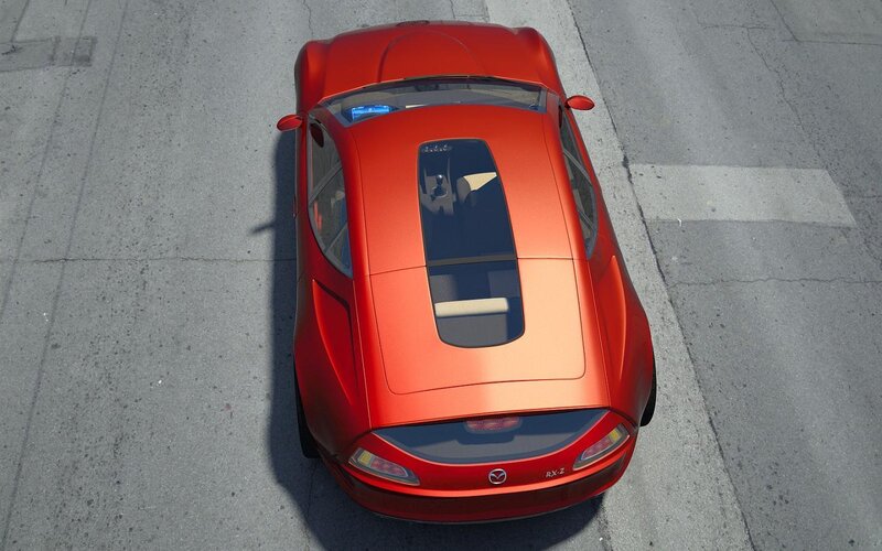 Red Sports Car — Neutral, Afternoon, 3d Render, Road