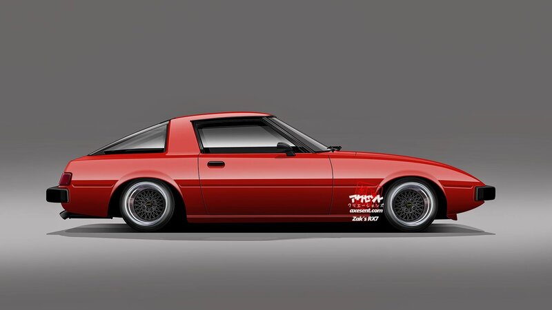 Red Sports Car — Neutral, Digital Art, Wheels, Windows