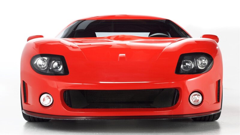 Red Sports Car — Neutral, Photograph, Headlights, Grille, Windshield, Black