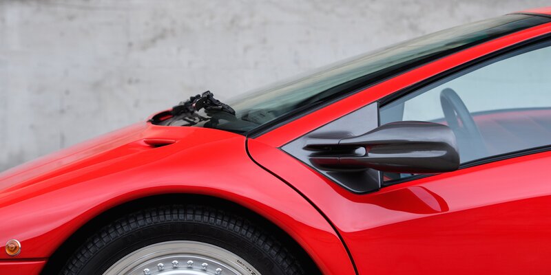 Red Sports Car — Neutral, Photograph, Tire, Side Mirror