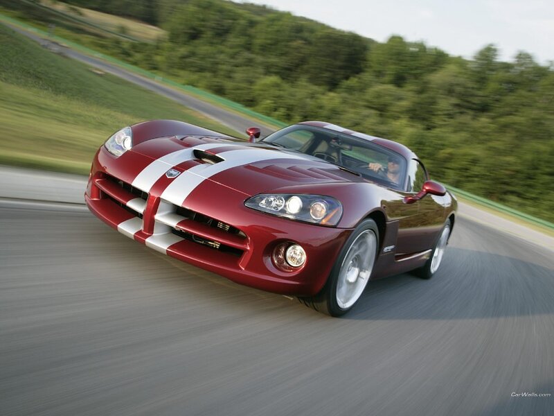 Red sports car on a racetrack