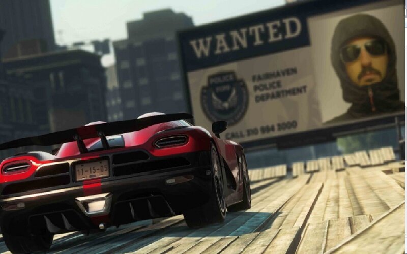 Red Sports Car on Ramp — Action