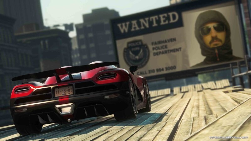 Red Sports Car on Ramp — Dramatic