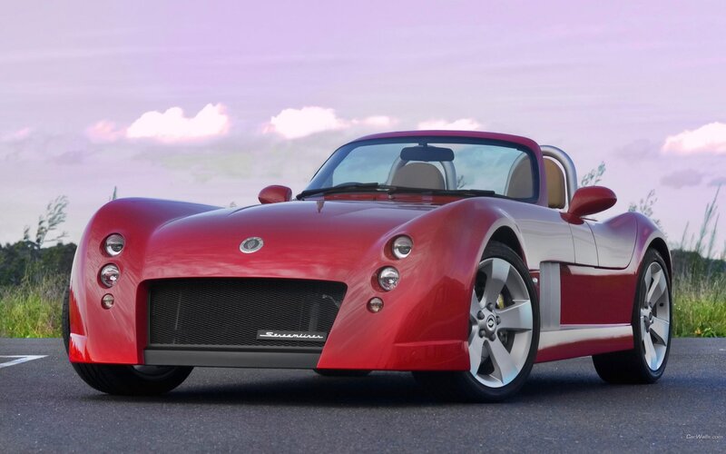 red sports car on road