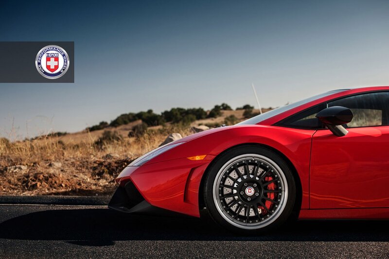 Red sports car on road