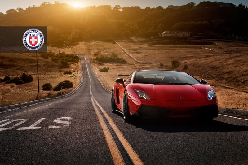 Red Sports Car on Road — Dramatic, Sunset, Photograph, Hill, Black