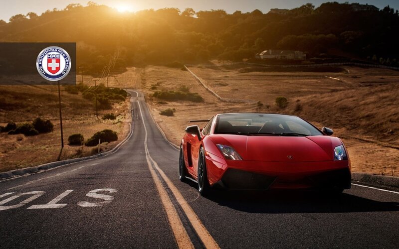 Red Sports Car on Road — Dramatic, Sunset, Photograph, Hills, Black
