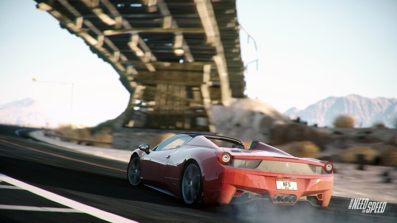 Red Sports Car on Road — Dynamic, Afternoon, 3d Render, Bridge