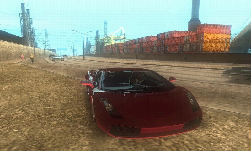 Red Sports Car on Road — Neutral