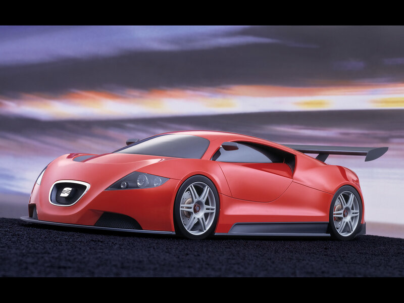 Red sports car on track