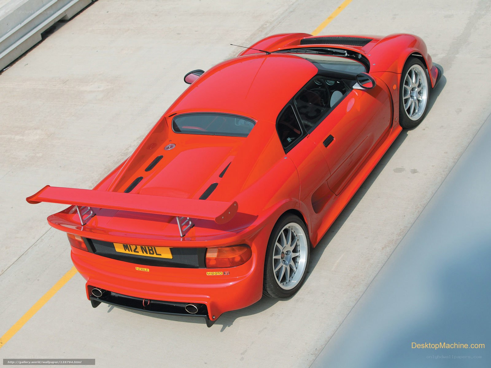 Red sports car on track