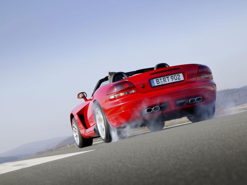 Red sports car on track