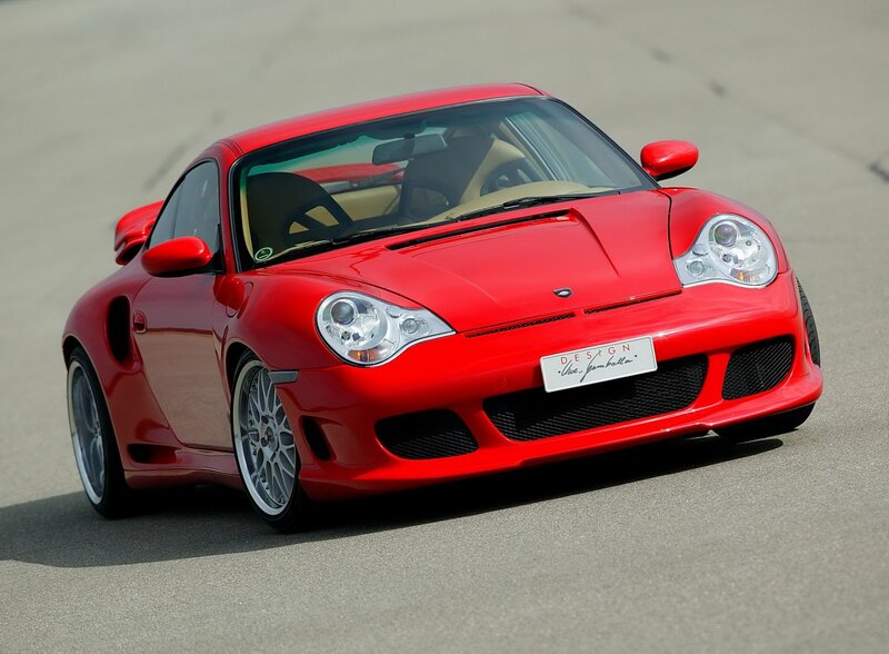 red sports car on track