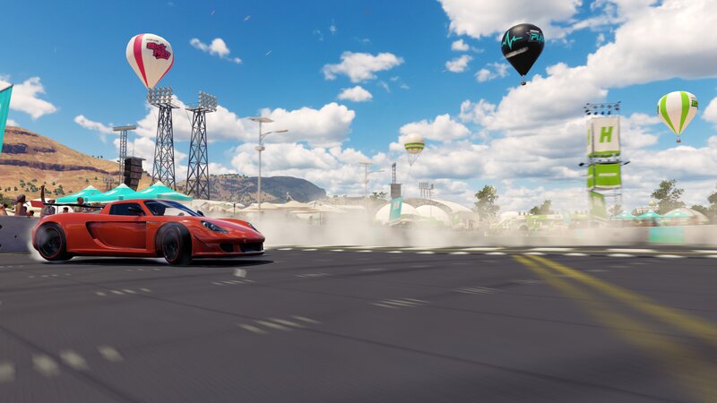 Red Sports Car on Track — Active
