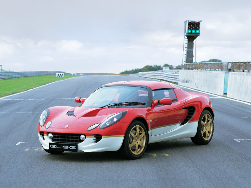 Red Sports Car on Track — Calm, Afternoon, Photograph