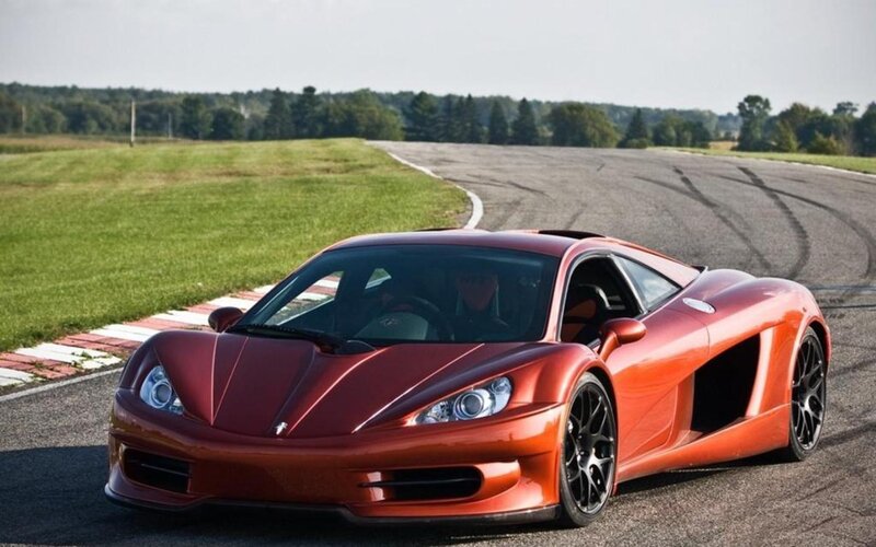 Red Sports Car on Track — Calm