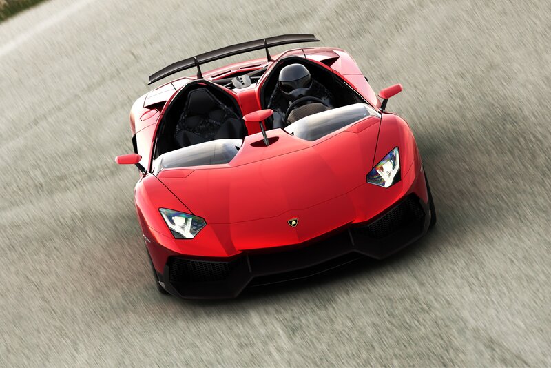 Red Sports Car on Track — Dynamic, 3d Render, Driver, Carbon Fiber Wing, Open Cockpit