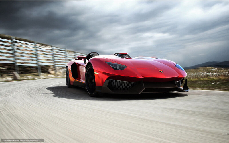 Red Sports Car on Track — Dynamic, 3d Render, Race Track