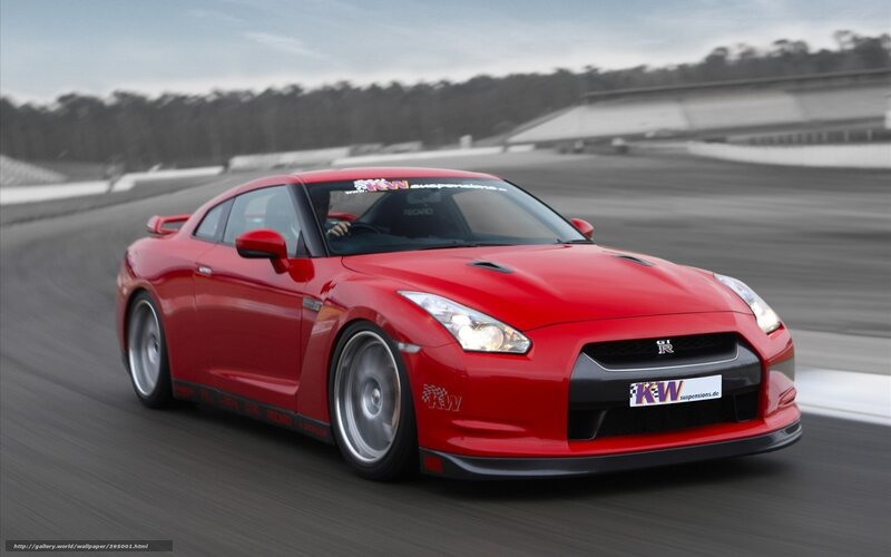 Red Sports Car on Track — Dynamic, Photograph, Race Track, Trees
