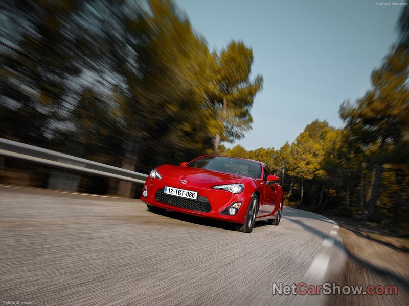 red sports car on winding road