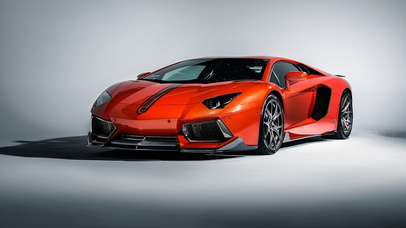 Red Sports Car — Orange, Dramatic